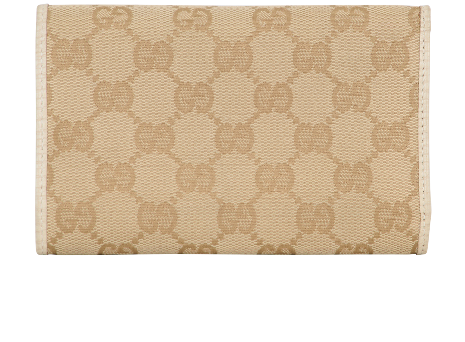 Gucci GG Continental Wallet, &pound;150, Accessories, Beige/Cream, Canvas/Leather, Back view